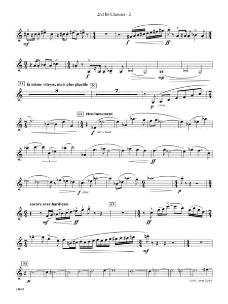 L'Esprit du Tour: A Fanfare for Lance: 2nd B-flat Clarinet
