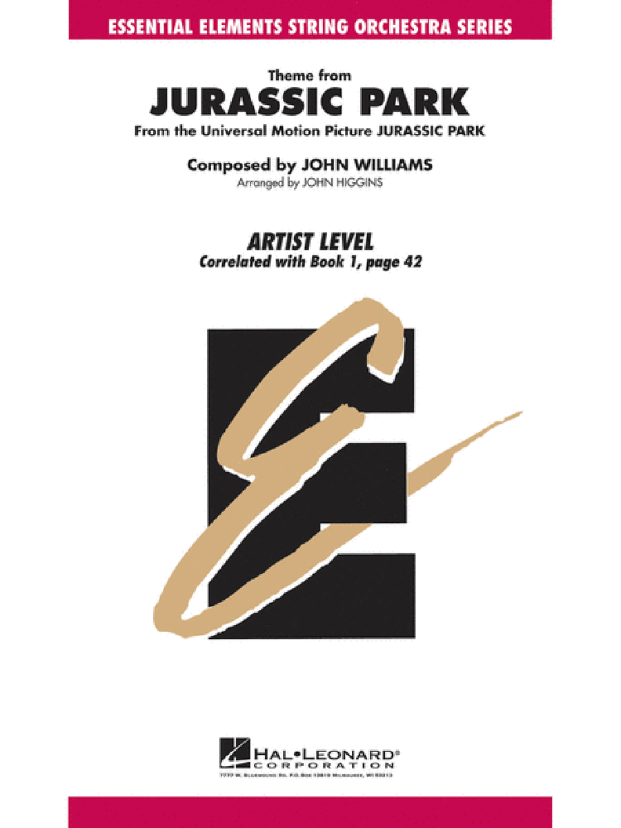 Theme from Jurassic Park Orchestra scores gallery preview page 1
