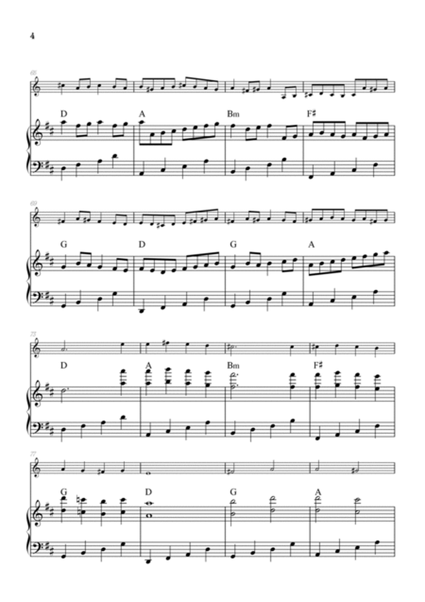 Pachelbel Canon in D • french horn sheet music with piano accompaniment and chords image number null