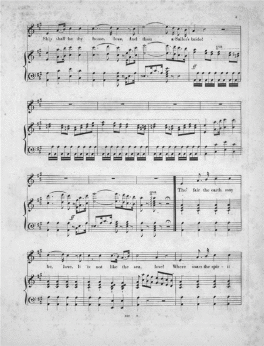 Come Brave With Me the Sea, Love. Suoni la Tromba Intrepido Voice scores gallery preview page 3