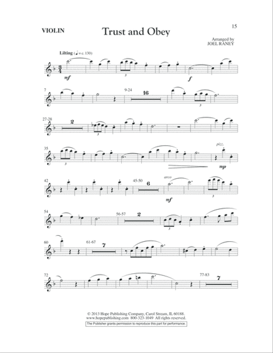 Trust and Obey Trust and Obey 4-Part scores gallery preview page 16
