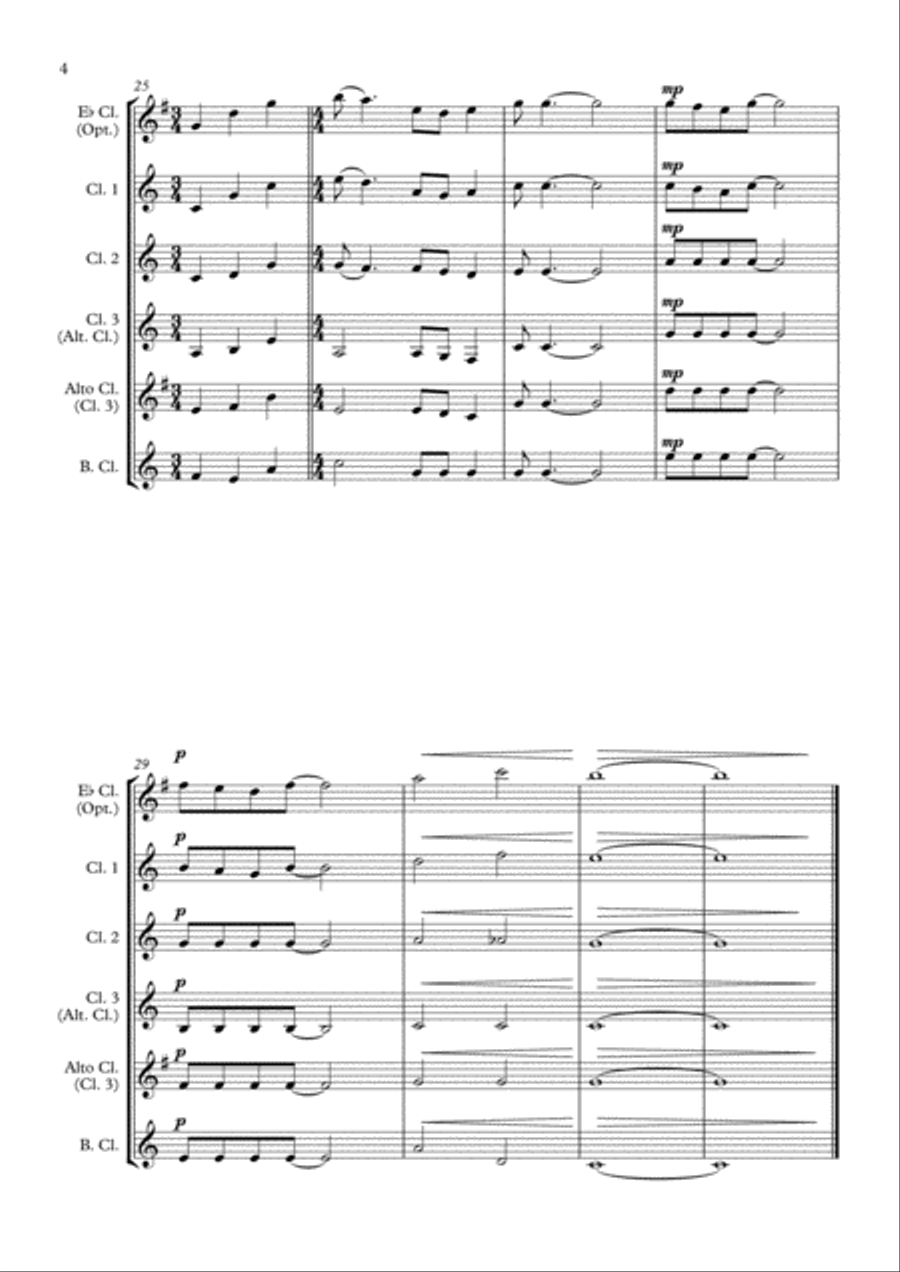 Love Of My Life Woodwind Ensemble scores gallery preview page 4