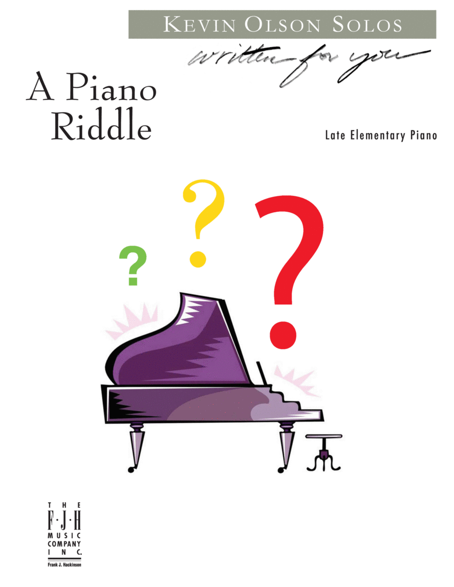 A Piano Riddle A Piano Riddle Piano Solo scores gallery preview page 1