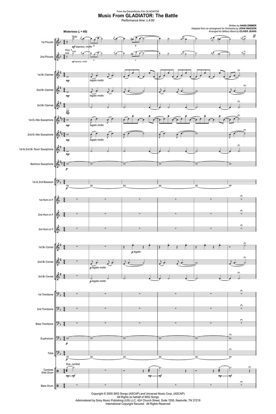 The Battle Marching Band scores gallery preview page 1