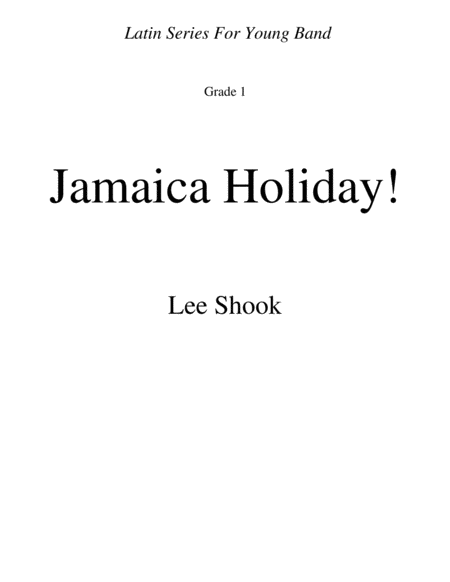 Jamaica Holiday Concert Band - Digital Sheet Music