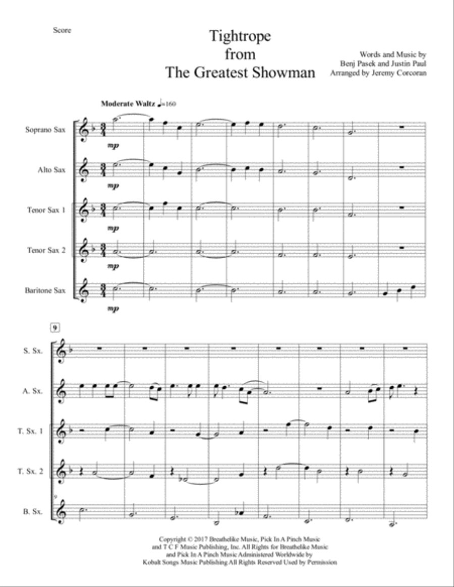 Tightrope Woodwind Quintet scores gallery preview page 2