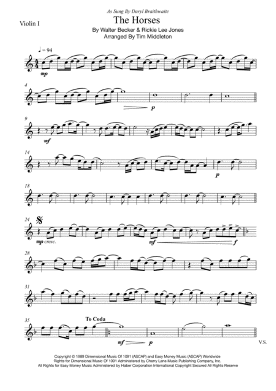 The Horses String Quartet scores gallery preview page 2