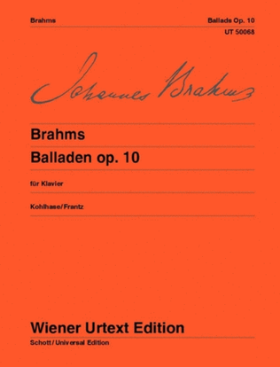 Book cover for Ballads for Piano Op. 10