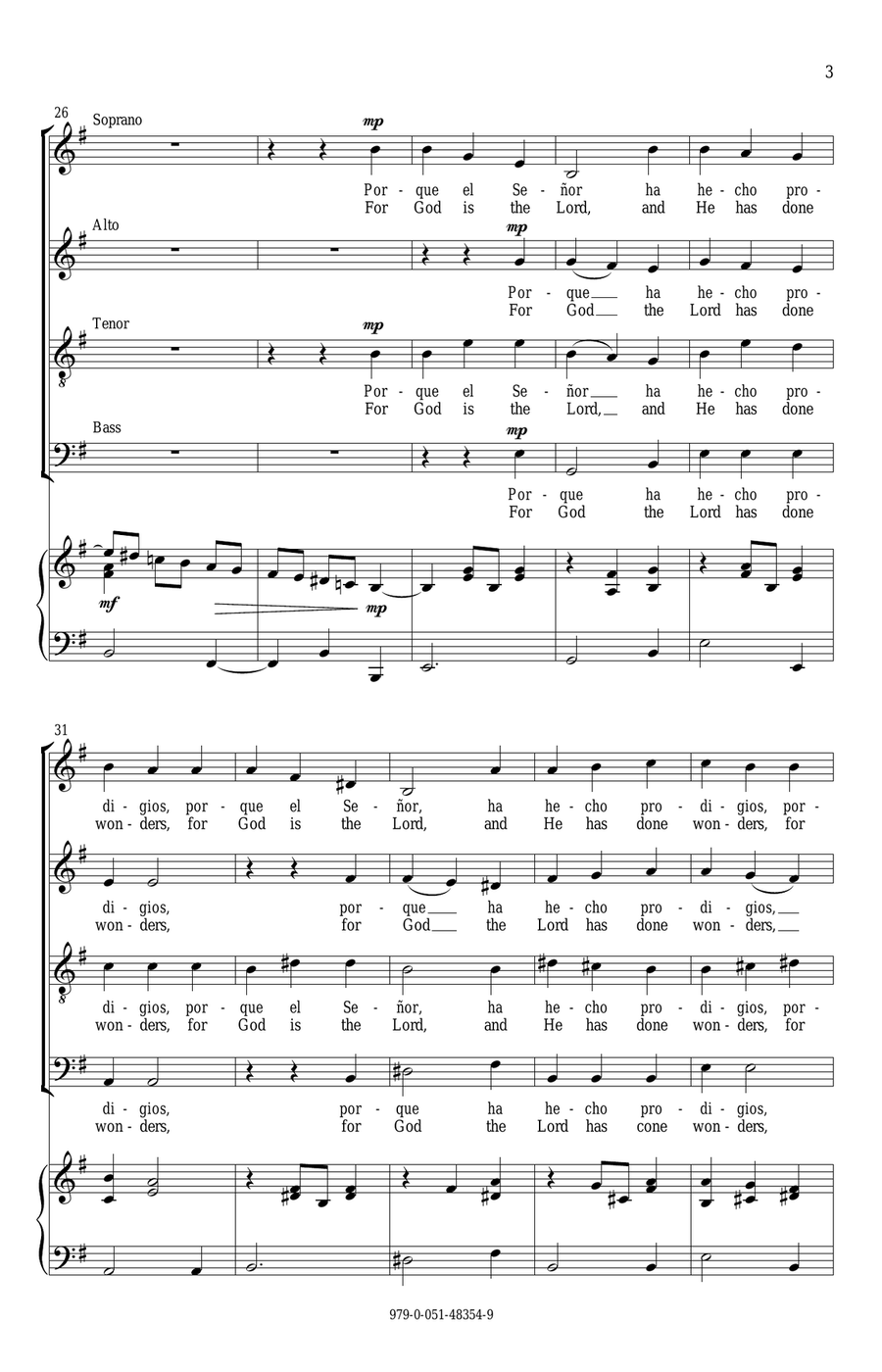 Cantad Al Senor 4-Part scores gallery preview page 3