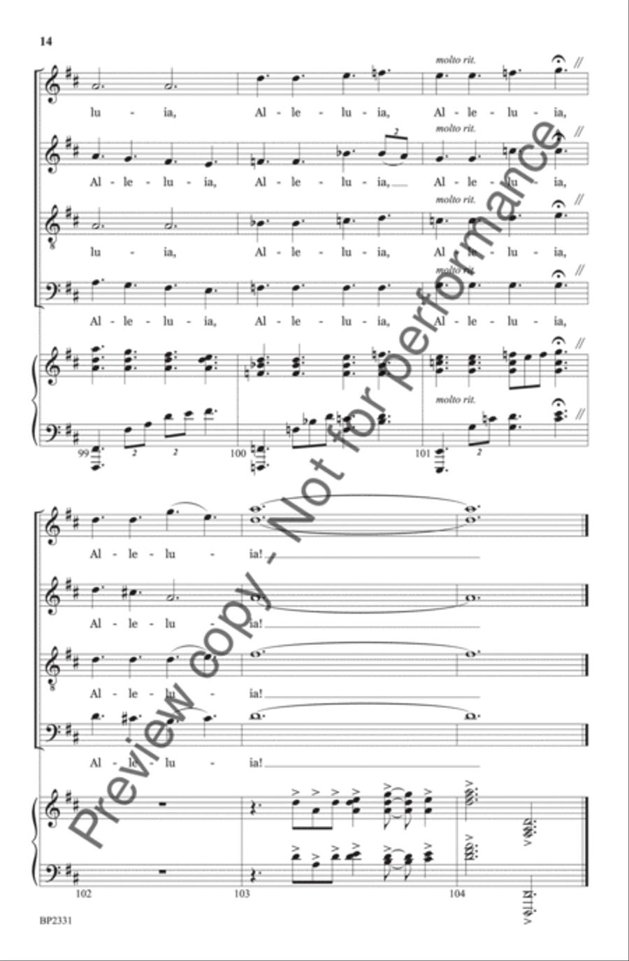 Resurrection Hymn (See What A Morning) 4-Part scores gallery preview page 15