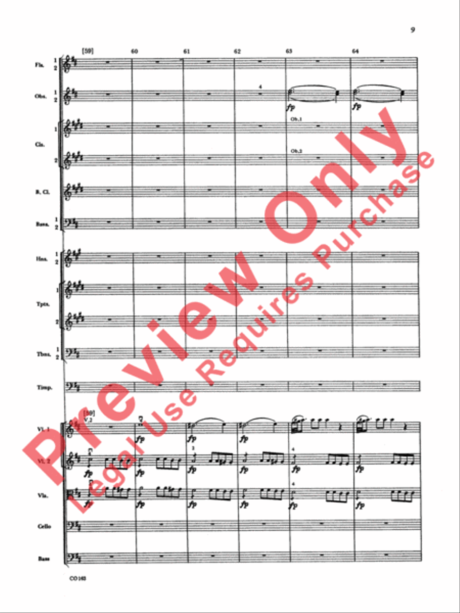 The Marriage of Figaro -- Overture Full Orchestra scores gallery preview page 12