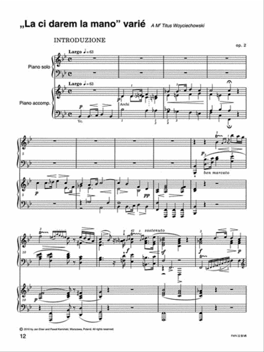 Concert Works for Piano and Orchestra - Version with Second Piano