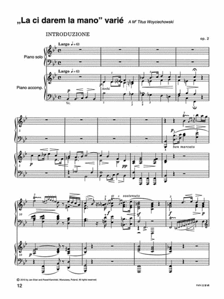 Concert Works for Piano and Orchestra - Version with Second Piano