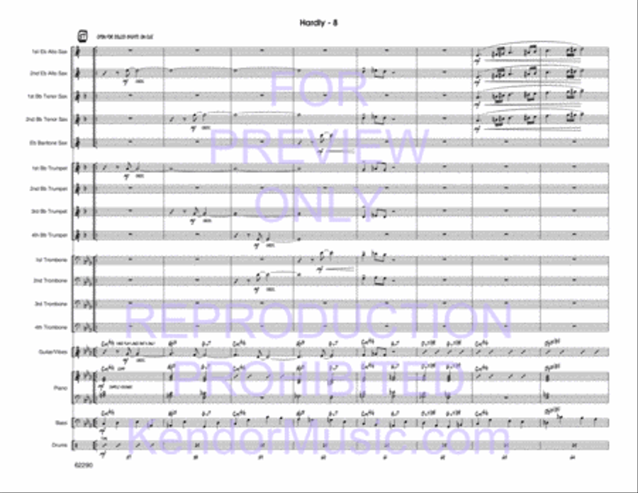 Hardly Jazz Ensemble scores gallery preview page 9