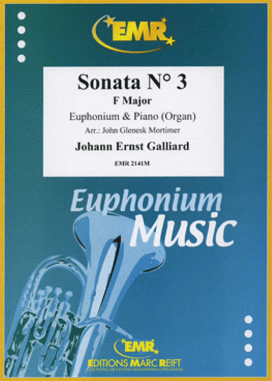 Sonata No. 3 in F Major Euphonium scores gallery preview page 1