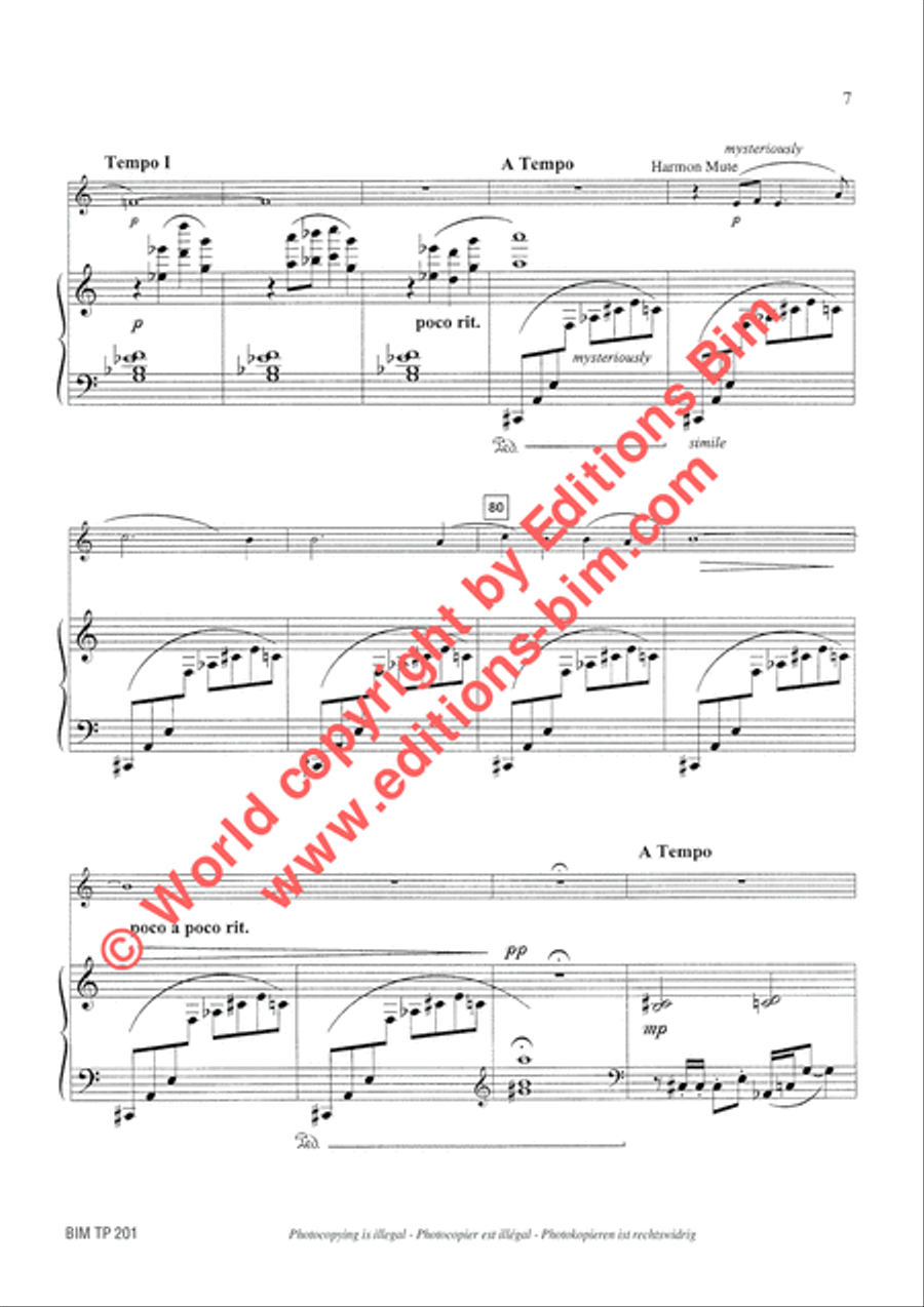 Intrada Trumpet Solo scores gallery preview page 8