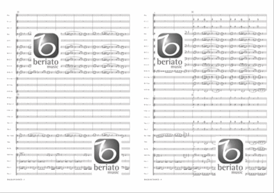 Balkan Dance Concert Band scores gallery preview page 3