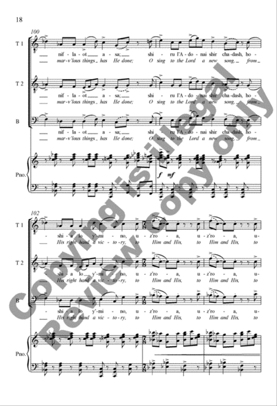 A New Psalm (Psalm 98) A New Psalm (Psalm 98) TTB scores gallery preview page 37