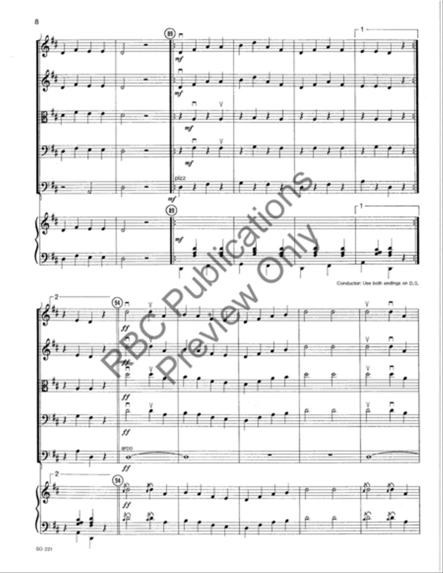 Gold Country (Score) String Orchestra scores gallery preview page 9