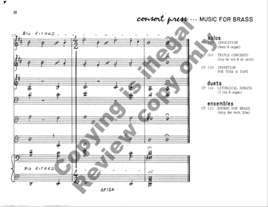 Liturgical Sonata Trombone scores gallery preview page 75