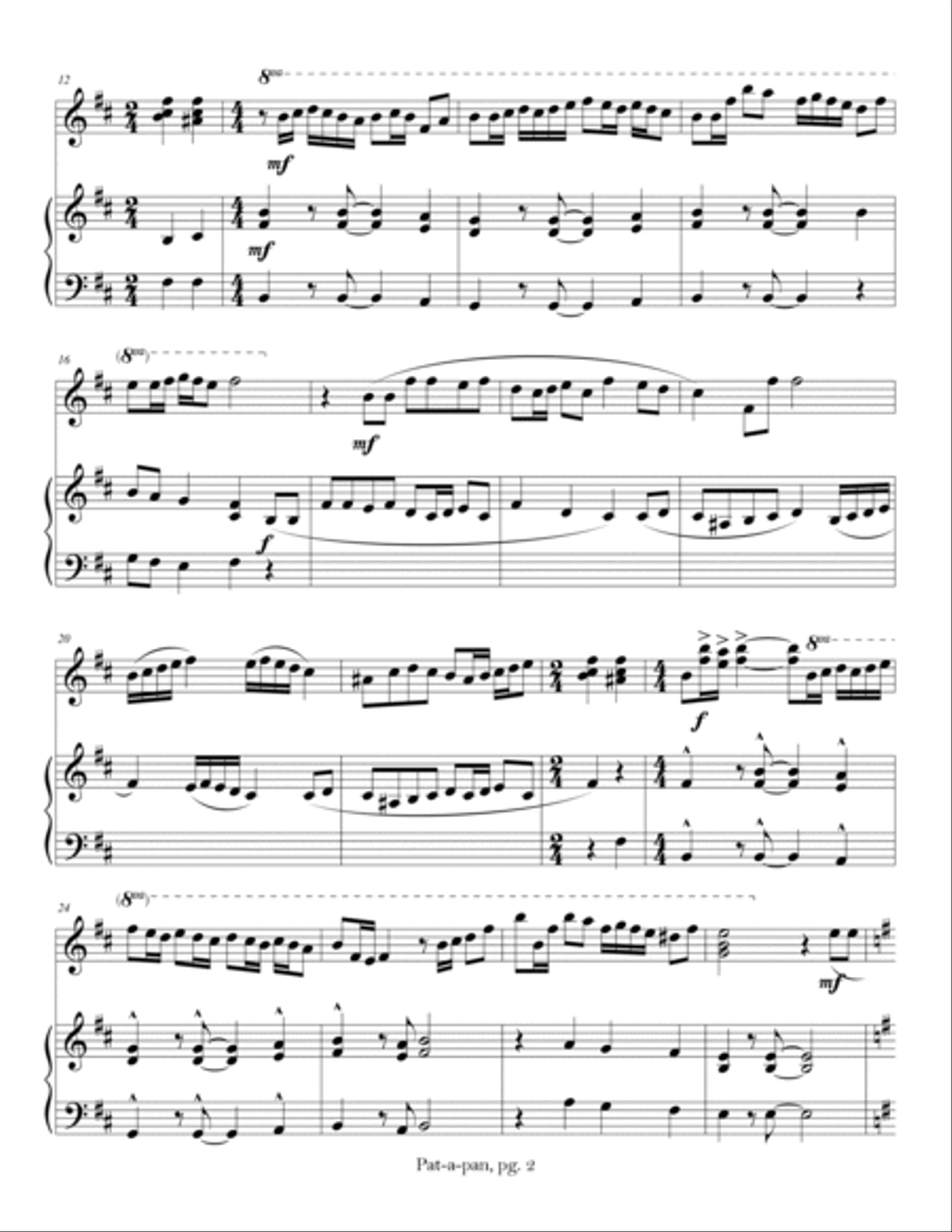 Pat-a-pan Pat-a-pan Carillon scores gallery preview page 2