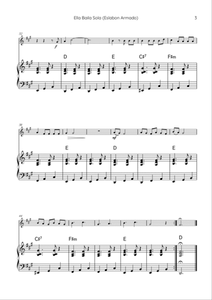 Ella Baila Sola Violin Solo scores gallery preview page 3