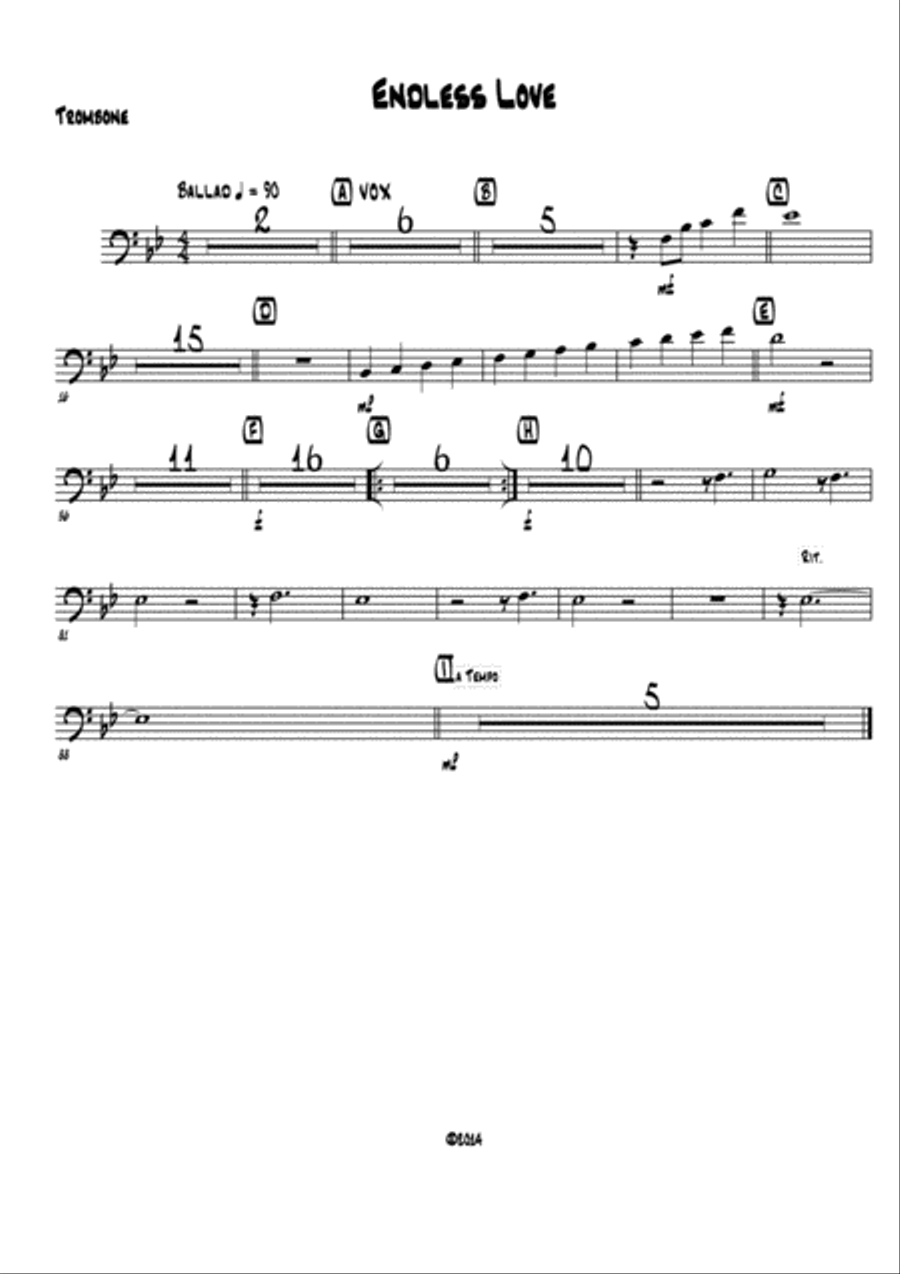 Endless Love Endless Love Large Ensemble scores gallery preview page 2