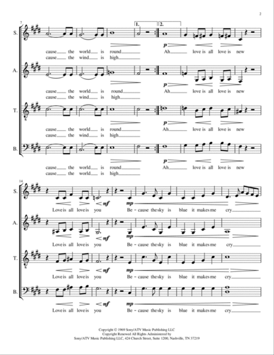 Because 4-Part scores gallery preview page 2