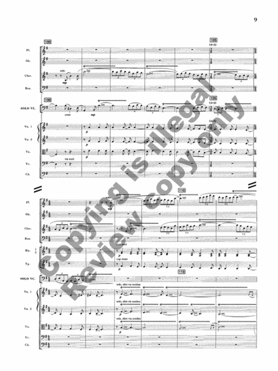 Concerto for Cello and Chamber Orchestra (Additional Full Score)