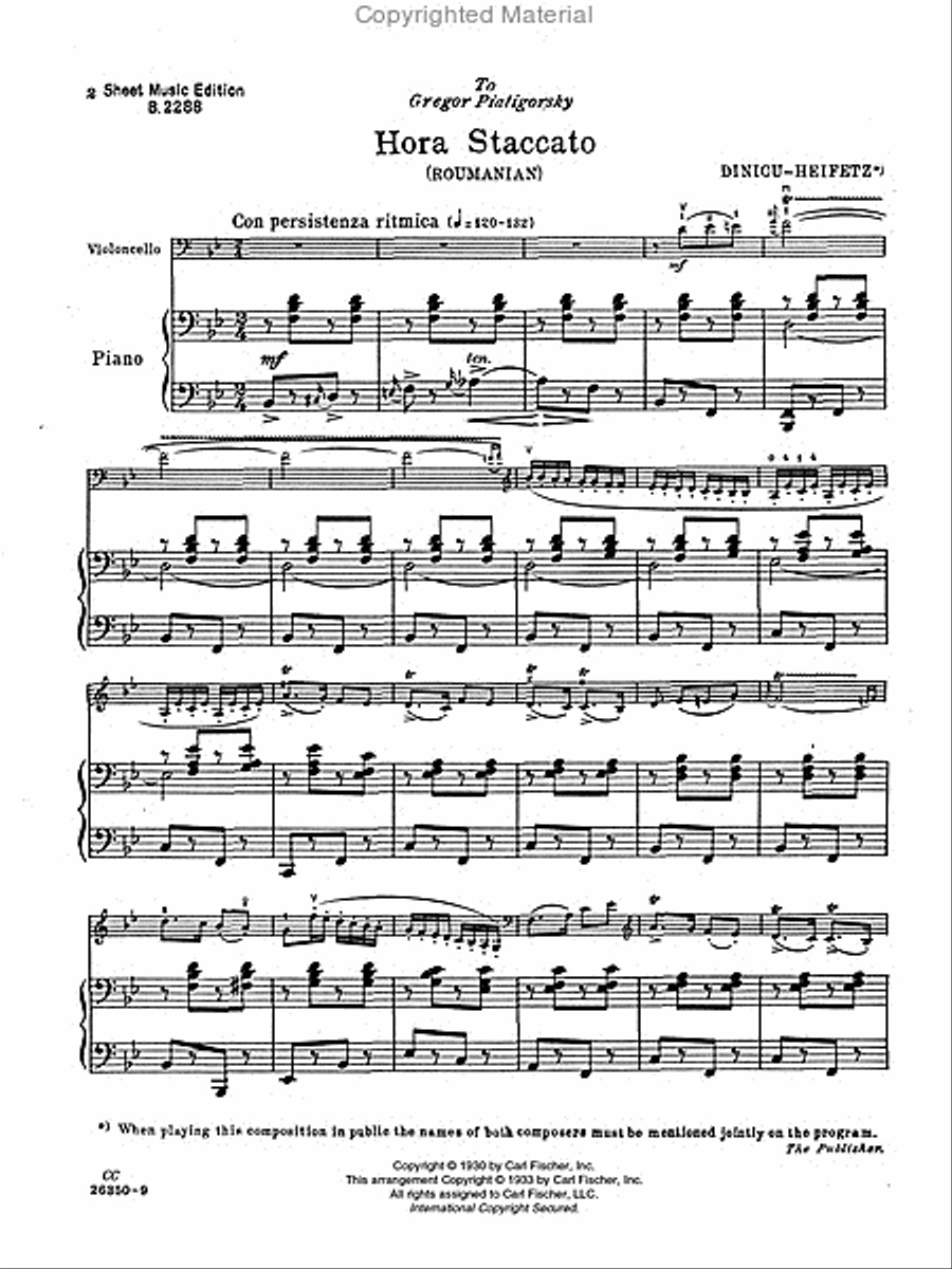 Hora Staccato Piano scores gallery preview page 2