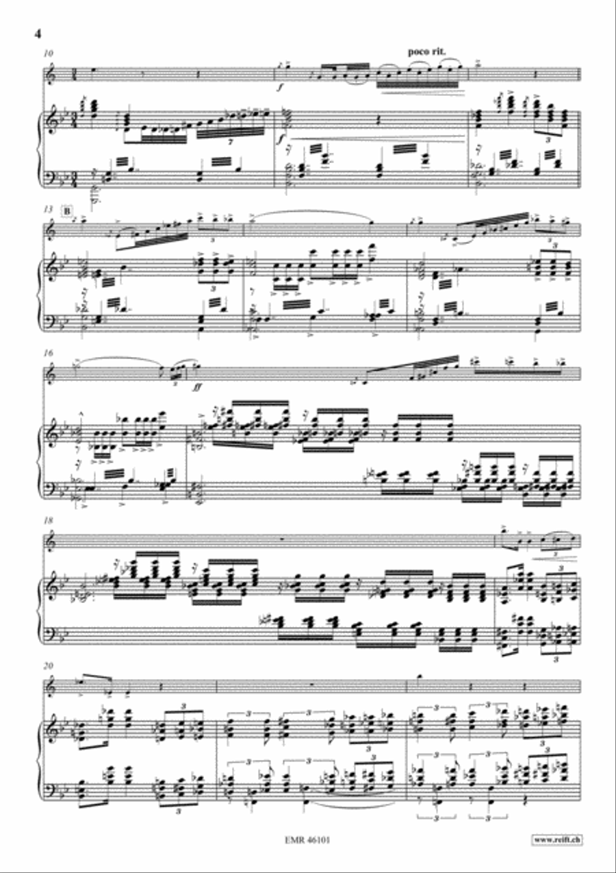 Poeme No. 1 Soprano Saxophone scores gallery preview page 5