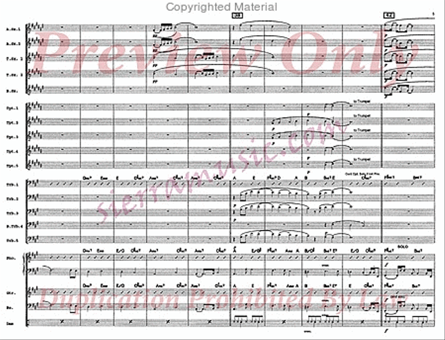 Dream of the Return Big Band scores gallery preview page 6
