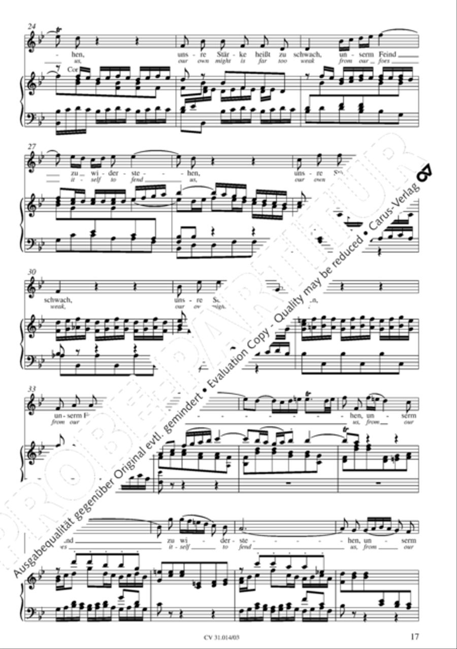 Were God not with us here today (War Gott nicht mit uns diese Zeit) STB scores gallery preview page 18