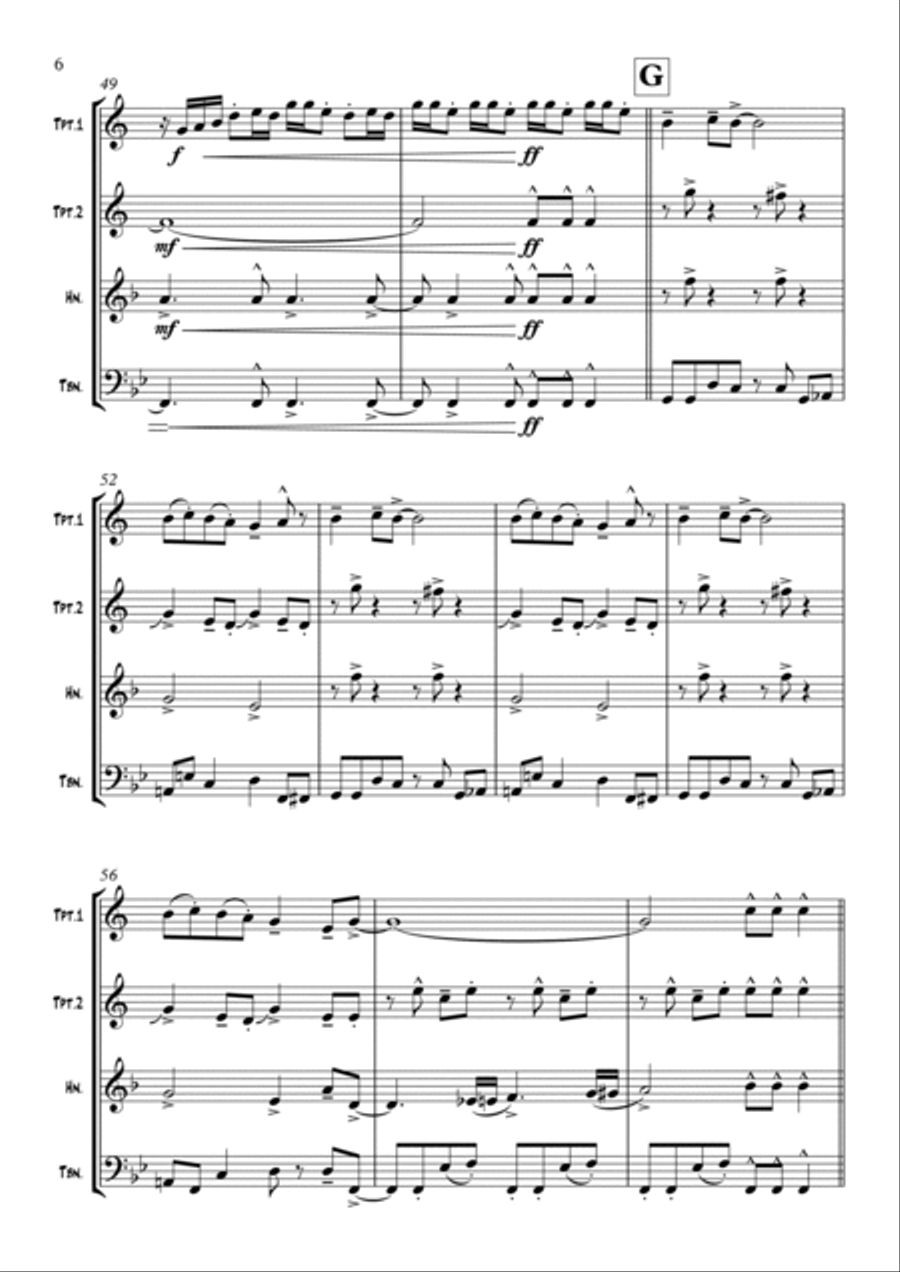 September Brass Quartet scores gallery preview page 6