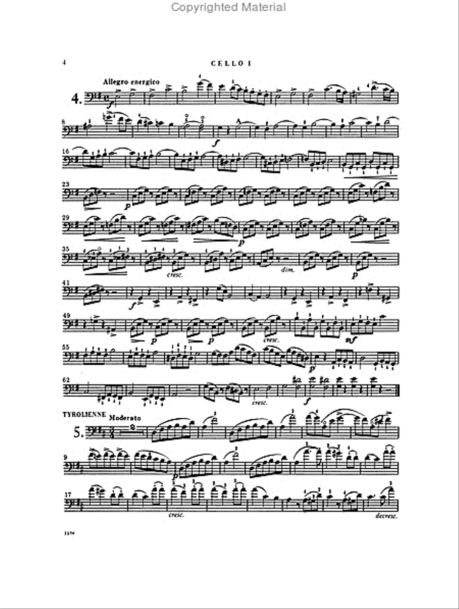Twelve Duets, Opus 105 Twelve Duets, Opus 105 Cello scores gallery preview page 3