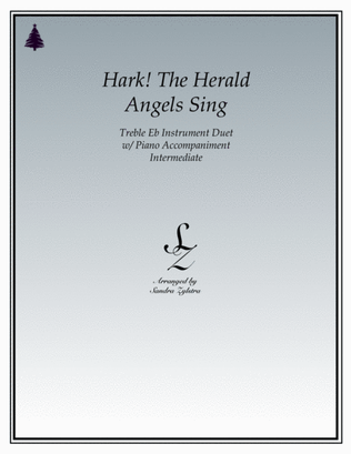 Hark! The Herald Angels Sing (treble Eb instrument duet)