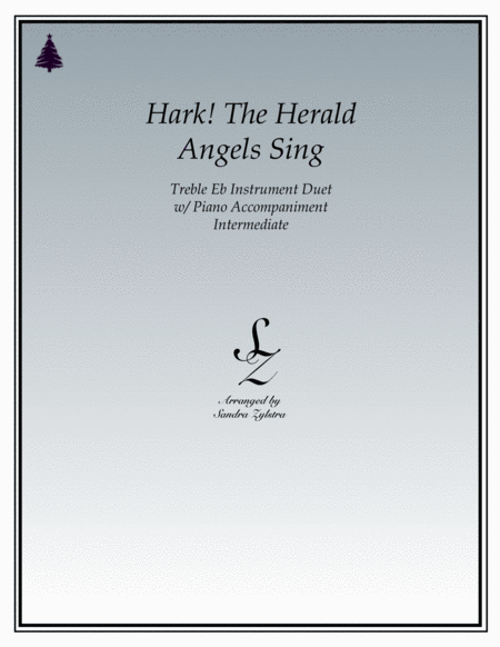 Hark! The Herald Angels Sing (treble Eb instrument duet) image number null