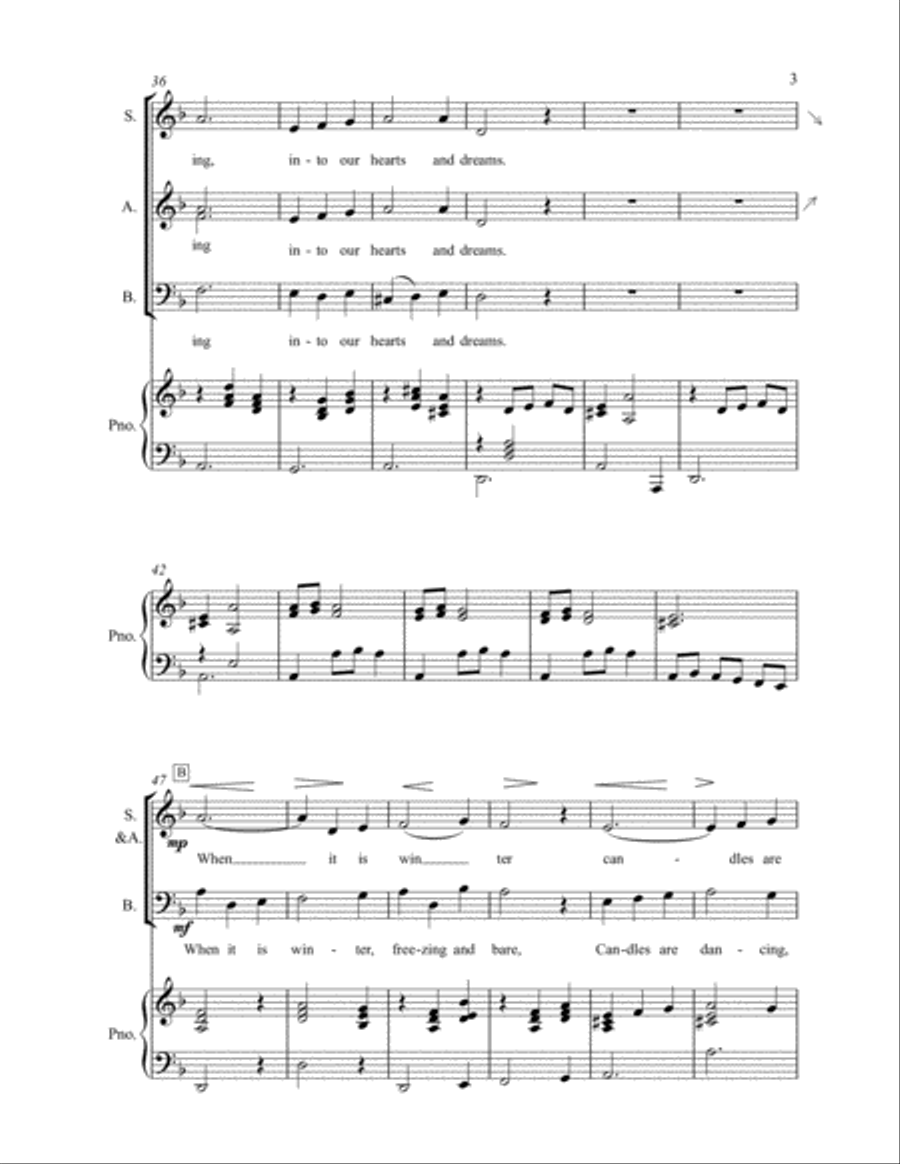 Candles are Dancing 3-Part scores gallery preview page 3