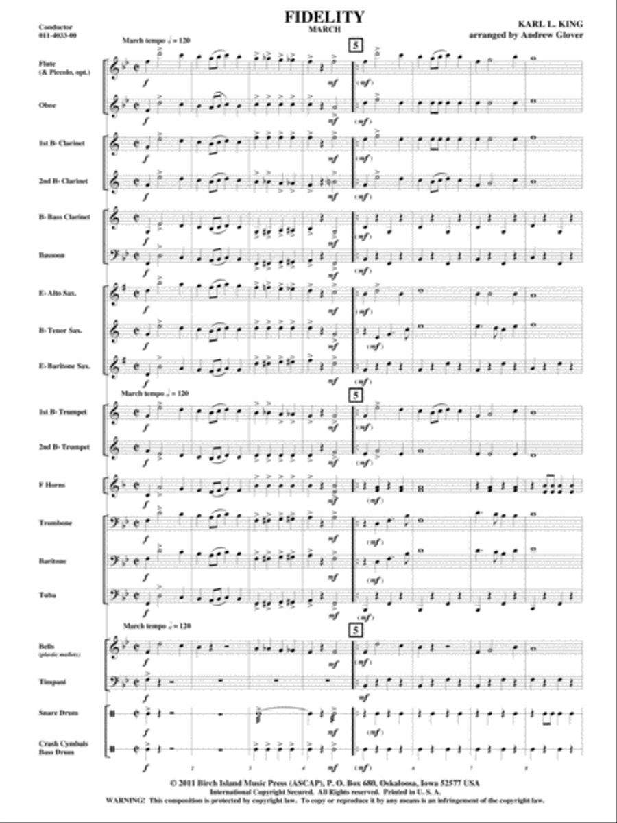 Fidelity Concert Band scores gallery preview page 2