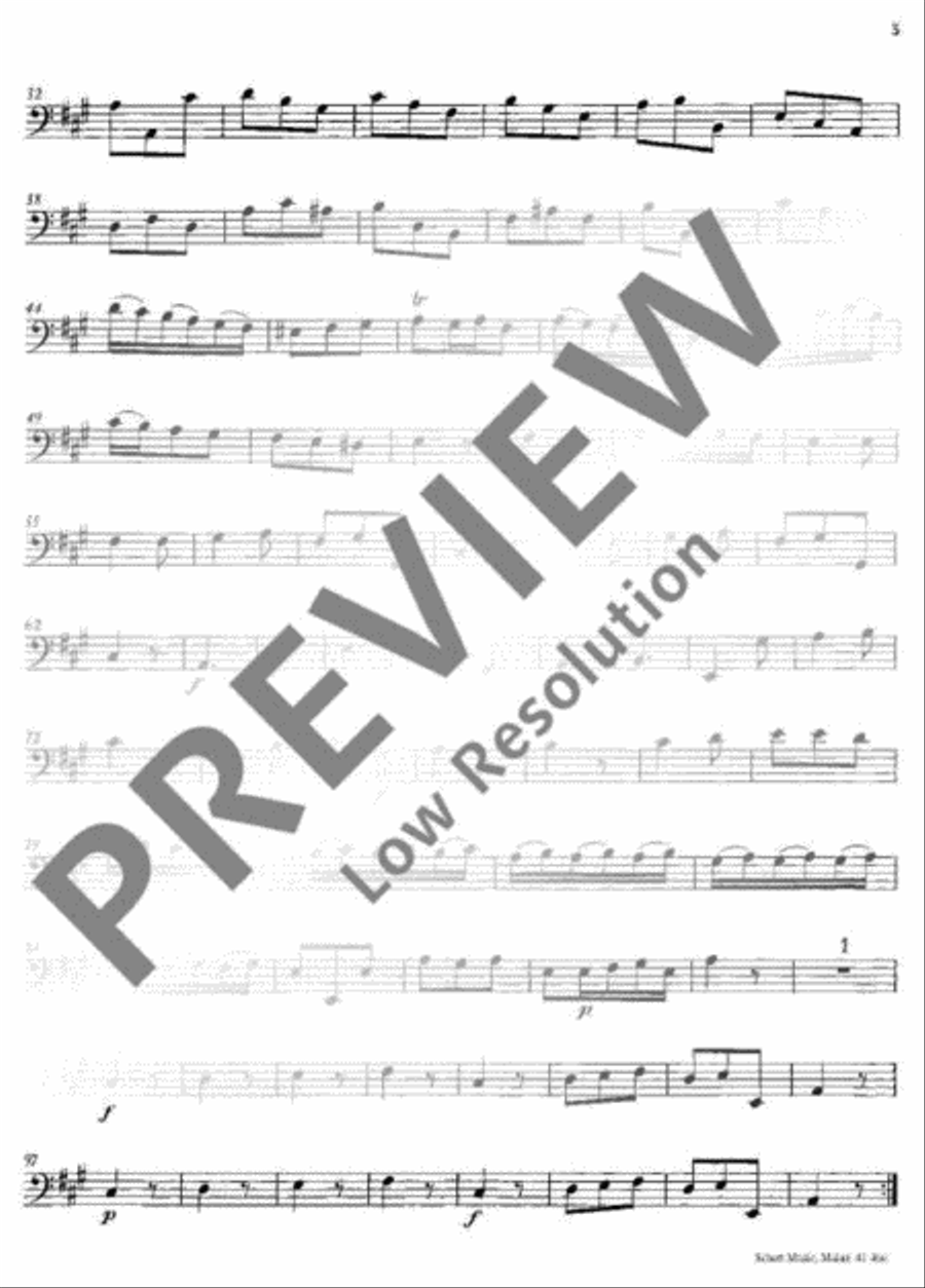 Concerto A major Flute scores gallery preview page 19