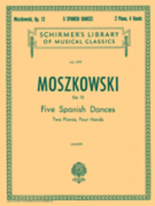 Book cover for 5 Spanish Dances, Op. 12