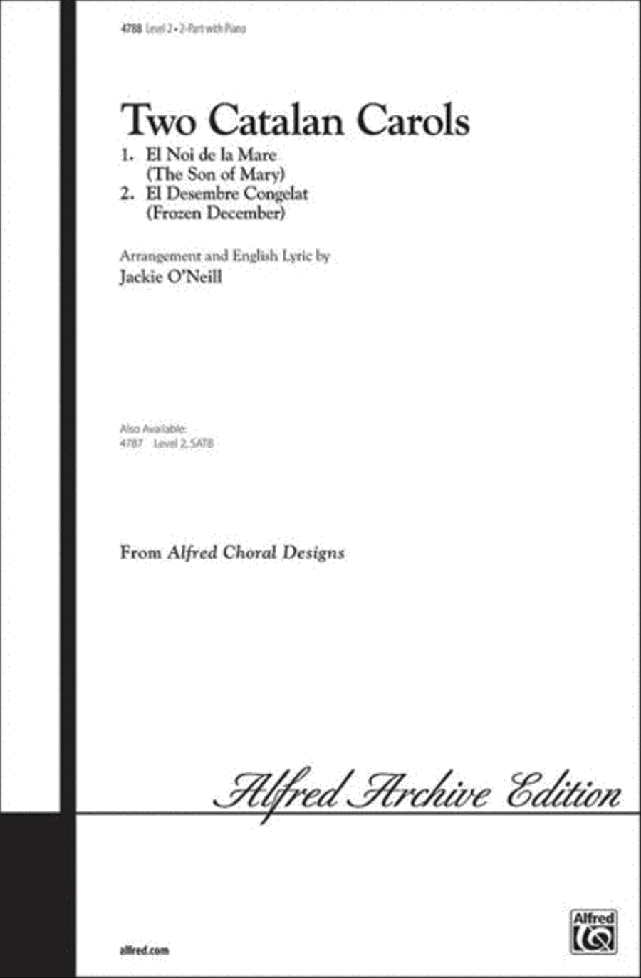 Two Catalan Carols Two Catalan Carols 2-Part scores gallery preview page 1