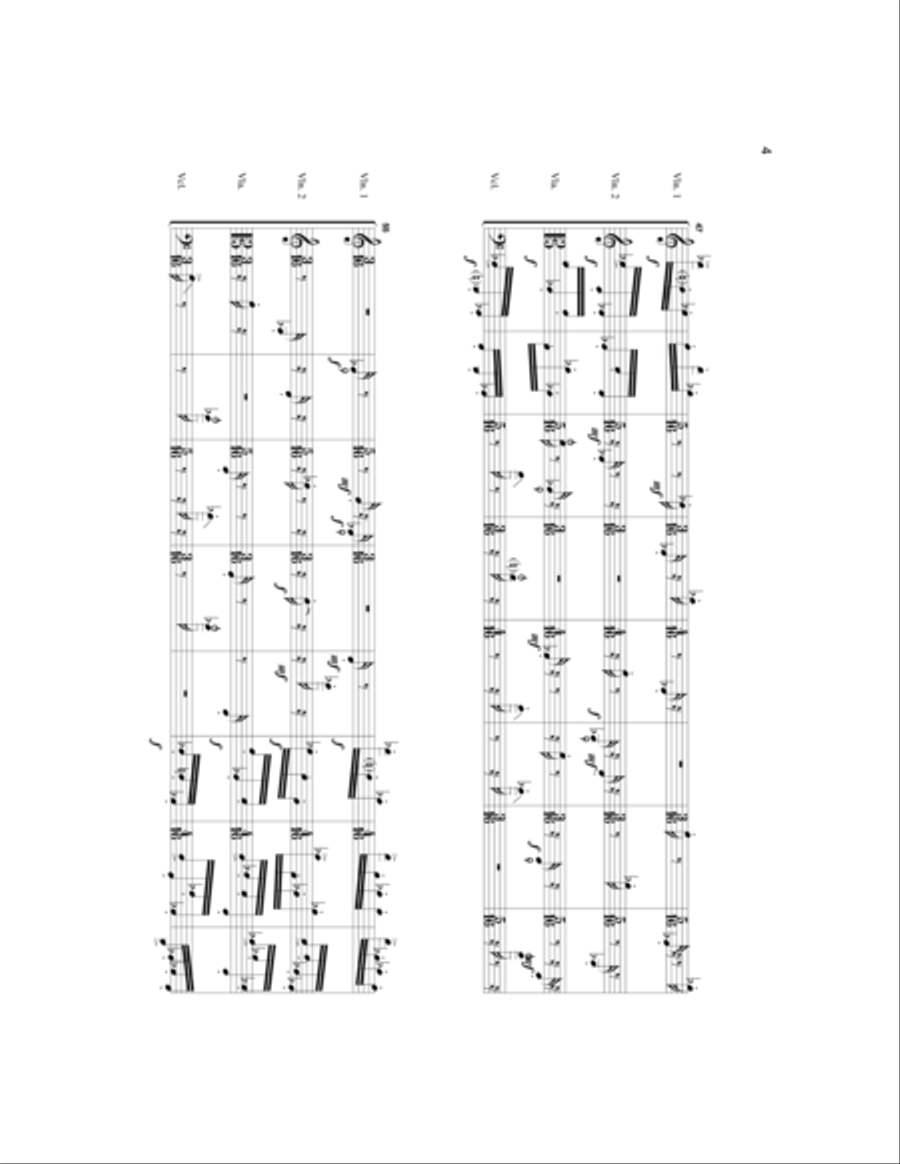 String Quartet #2-Pa Kua String Quartet scores gallery preview page 5