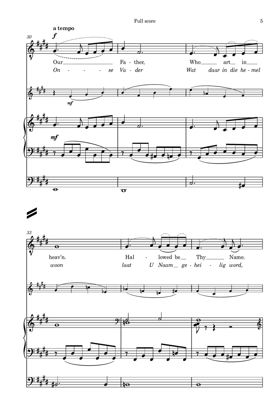 Padre Nuestro Piano, Vocal scores gallery preview page 5