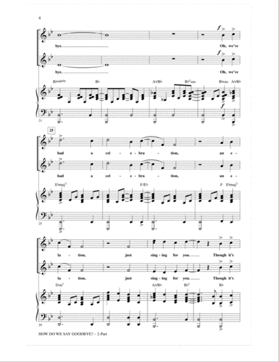 How Do We Say Goodbye 2-Part scores gallery preview page 3