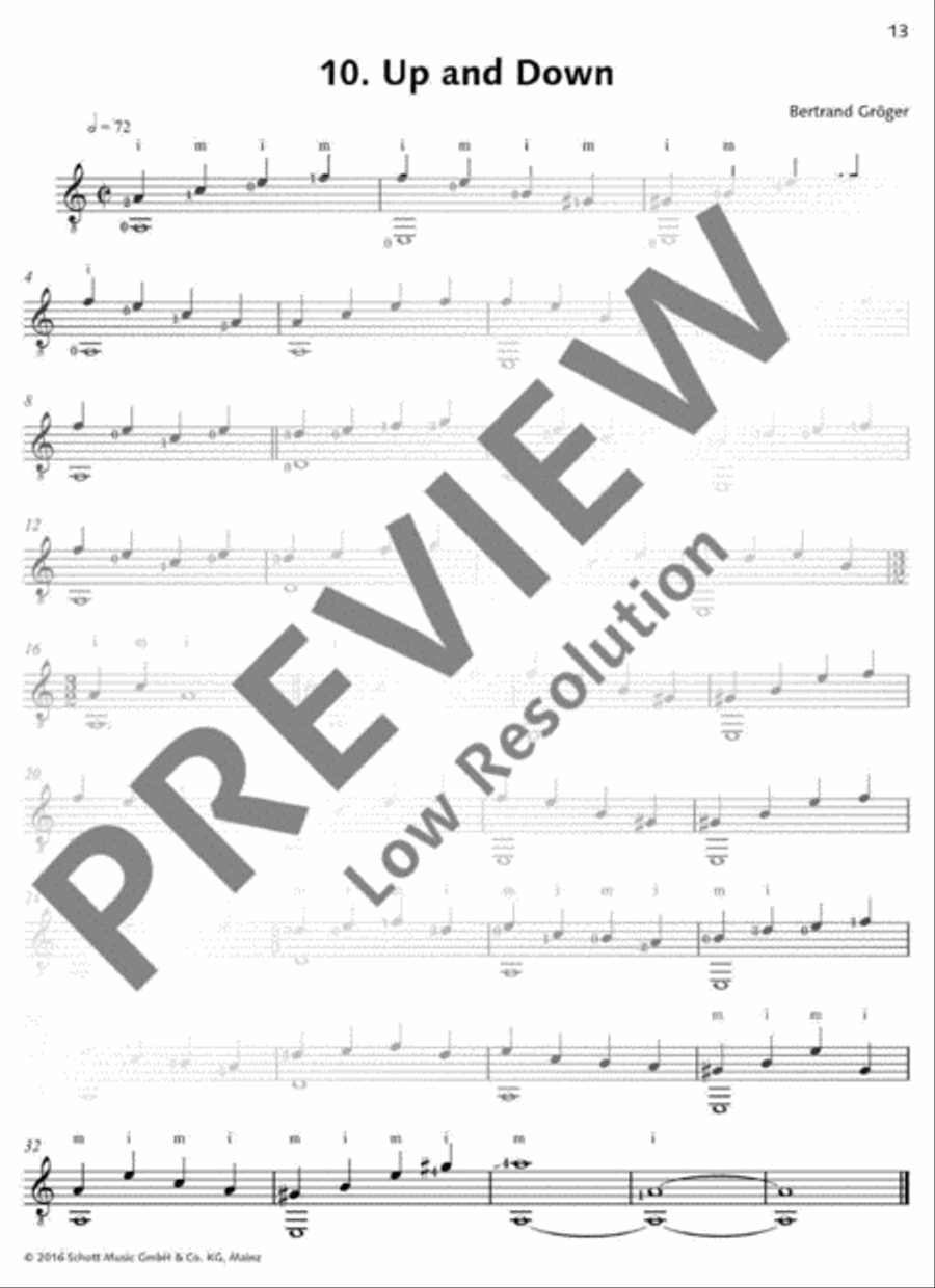 Progressive Etudes I Acoustic Guitar scores gallery preview page 14