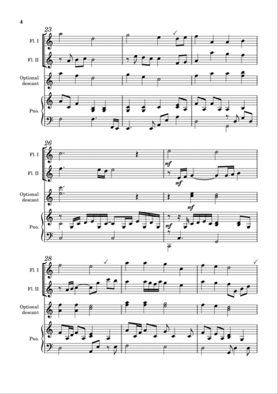 Be Still, Be Calm Flute Duet scores gallery preview page 4