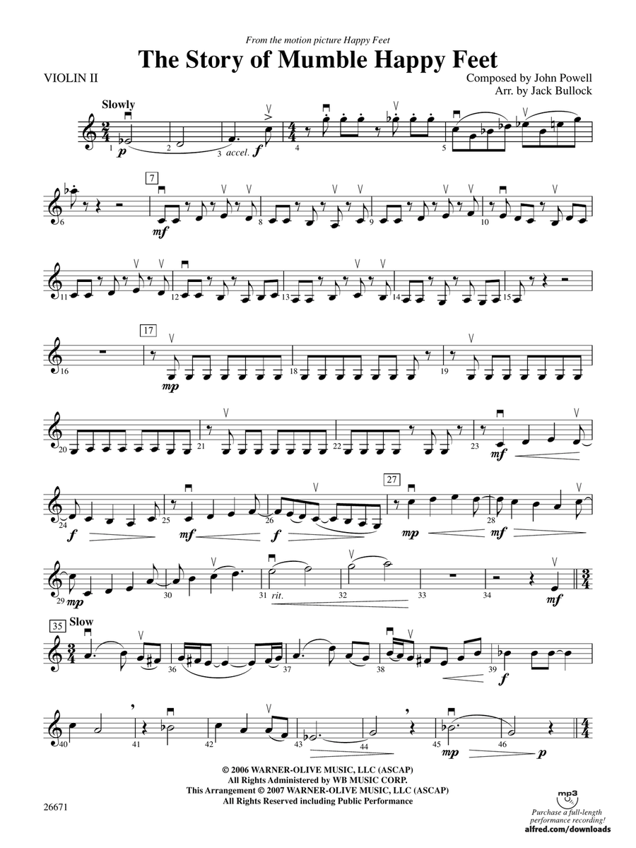 The Story of Mumble Happy Feet: 2nd Violin