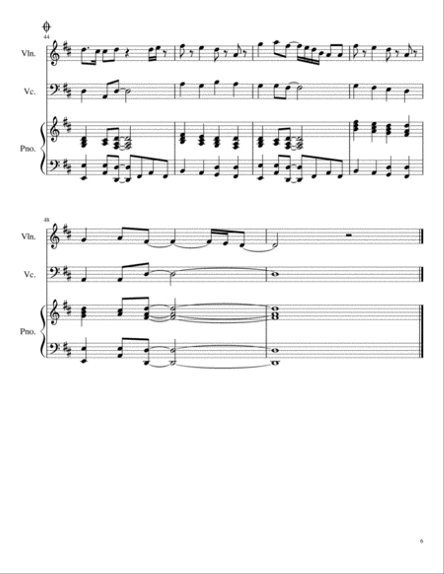 Thinking Out Loud Piano Trio scores gallery preview page 6