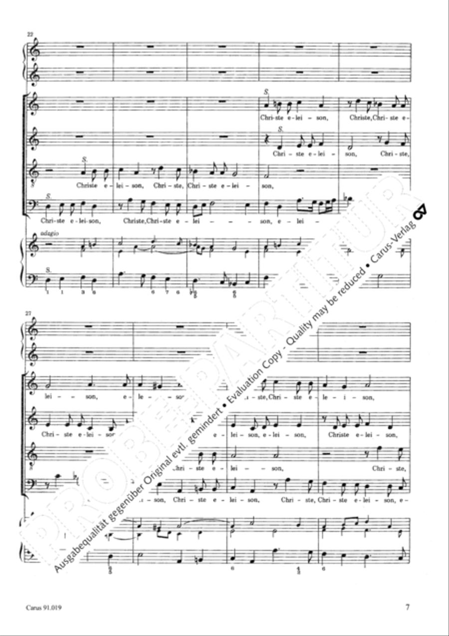 Non sine quare 4-Part scores gallery preview page 10